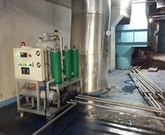 QJC系列真空滤油机在泸州市垃圾焚烧发电厂投入使用